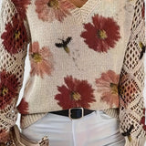 Jersey de Punto Ligero con Estampado Floral  | Martina Comfort