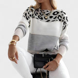 Jersey Rayas con Detalle Animal Print | Martina Style