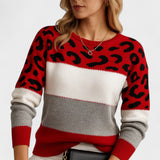 Jersey Rayas con Detalle Animal Print | Martina Style