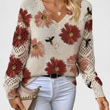 Jersey de Punto Ligero con Estampado Floral  | Martina Comfort