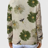 Jersey de Punto Ligero con Estampado Floral  | Martina Comfort