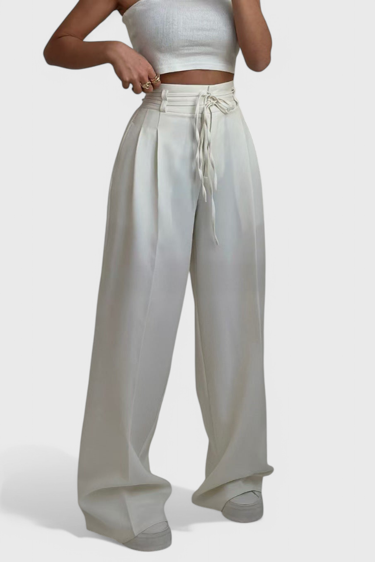 Pantalón Pierna Ancha Cordones | Martina City