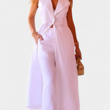 Conjunto Chaleco Largo + Pantalón Recto | Martina Atelier