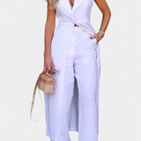 Conjunto Chaleco Largo + Pantalón Recto | Martina Atelier