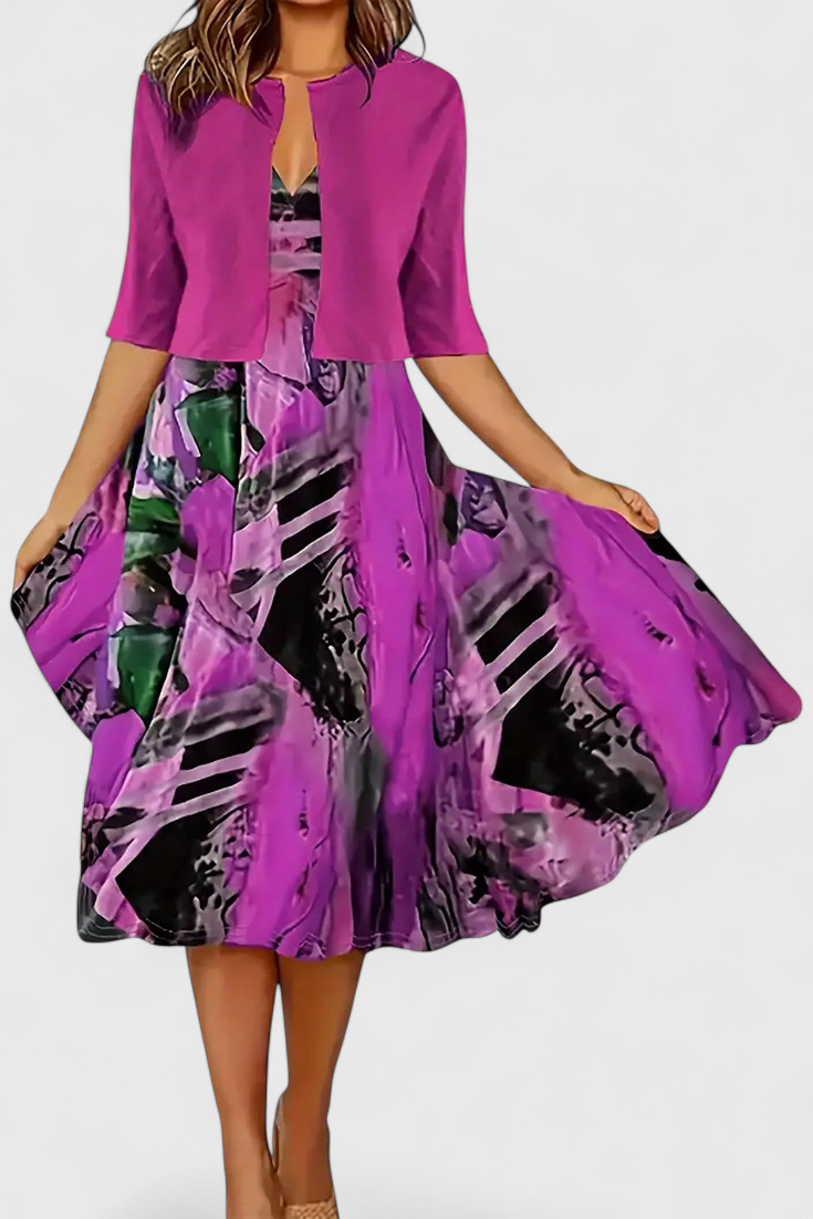 Conjunto Vestido Midi + Blazer | Martina Atelier