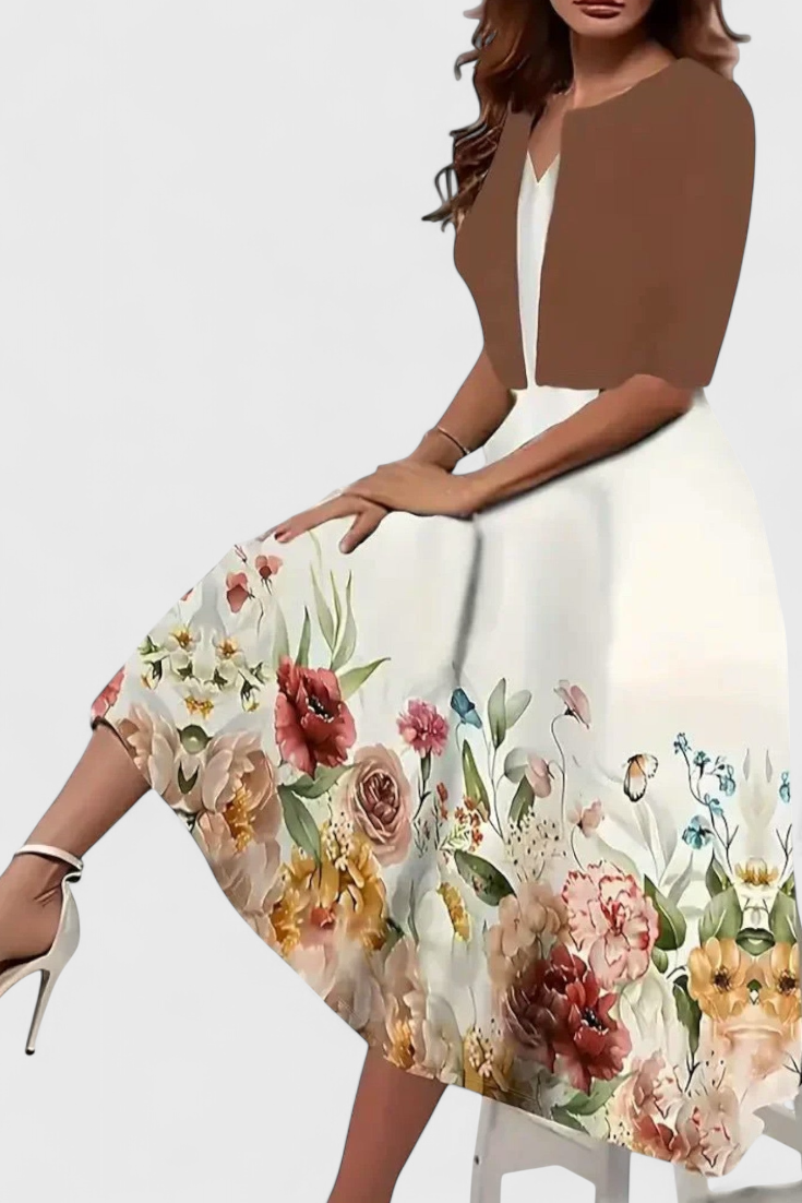 Conjunto Vestido Midi + Blazer | Martina Atelier