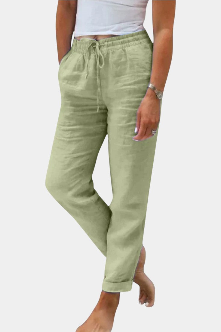 Pantalón Lino Relajado | Martina City