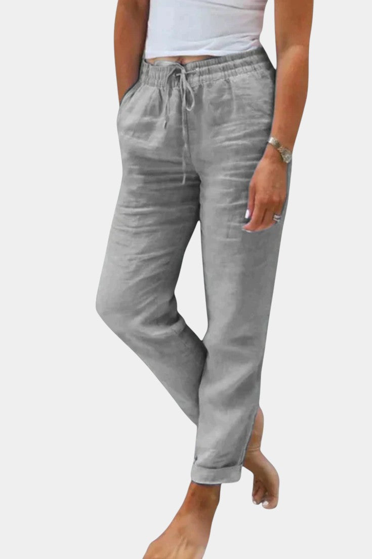 Pantalón Lino Relajado | Martina City