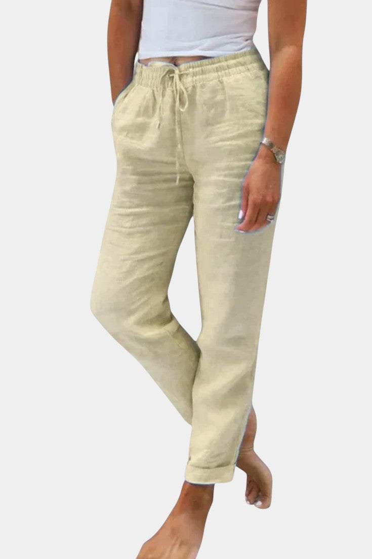 Pantalón Lino Relajado | Martina City