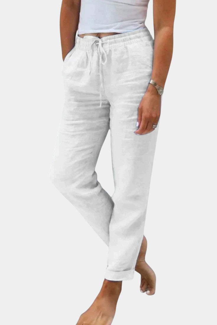Pantalón Lino Relajado | Martina City