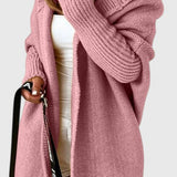 Cárdigan Oversized de Punto Grueso con Capucha  | Martina Comfort