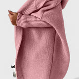 Cárdigan Oversized de Punto Grueso con Capucha  | Martina Comfort
