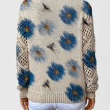 Jersey de Punto Ligero con Estampado Floral  | Martina Comfort