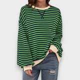 Jersey de Rayas Verde y Azul | Martina Style