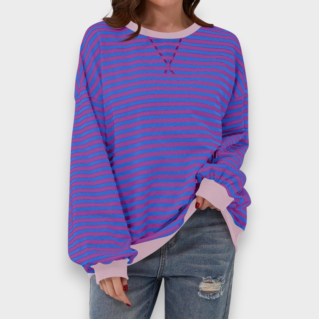 Jersey de Rayas Verde y Azul | Martina Style