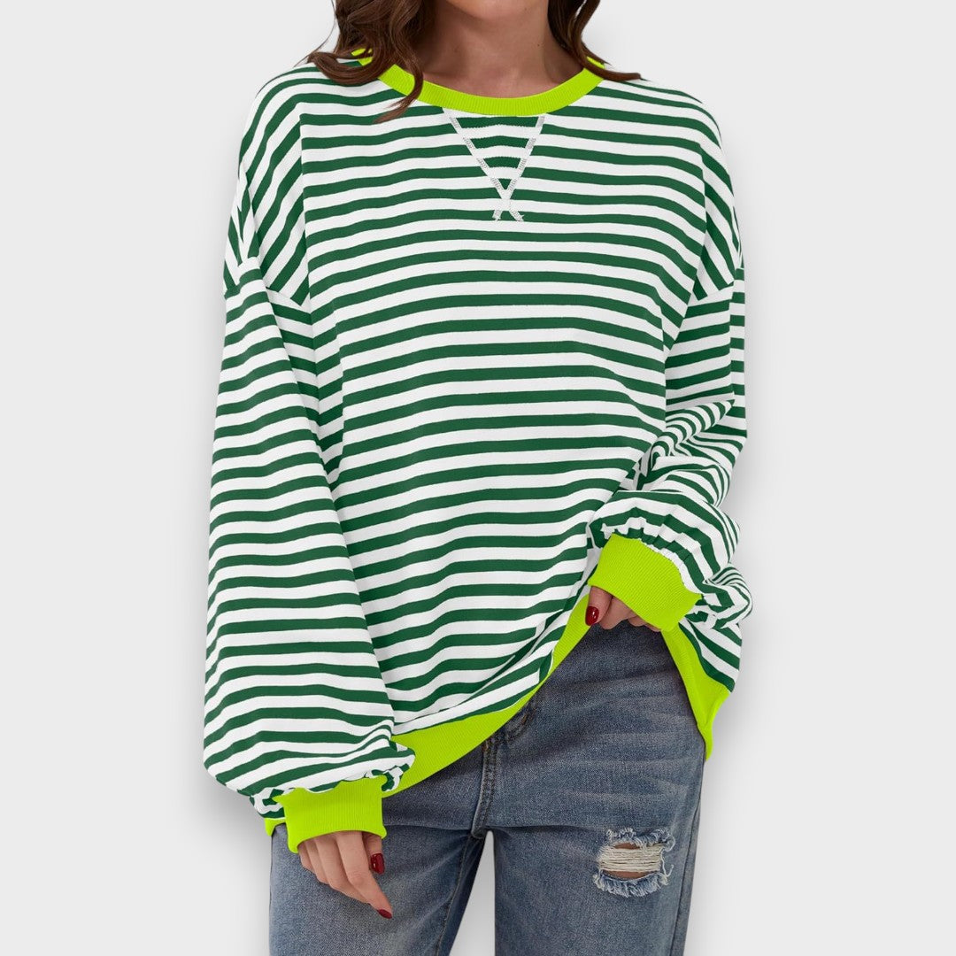 Jersey de Rayas Verde y Azul | Martina Style